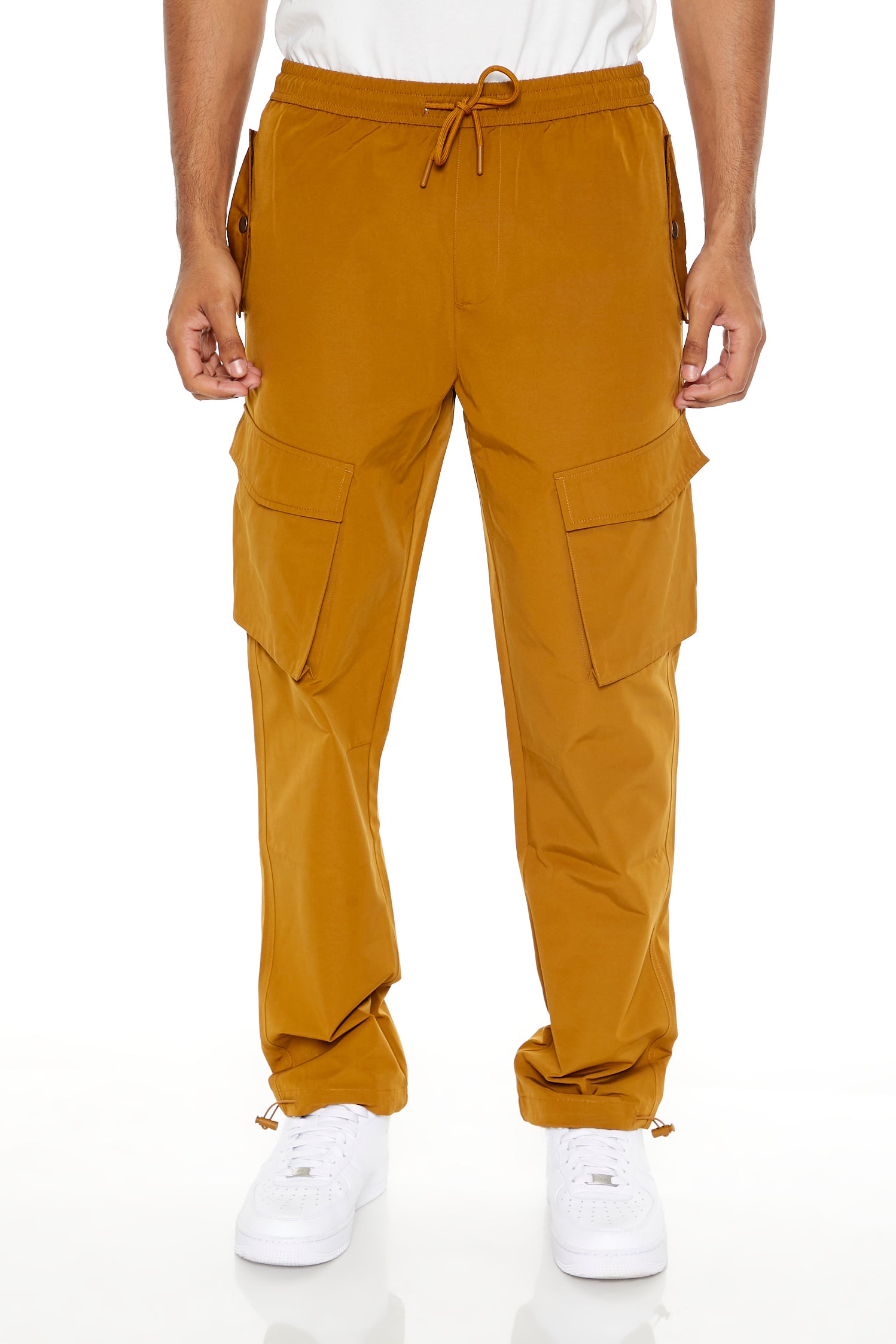 Pantalon cargo mince à taille coulissante