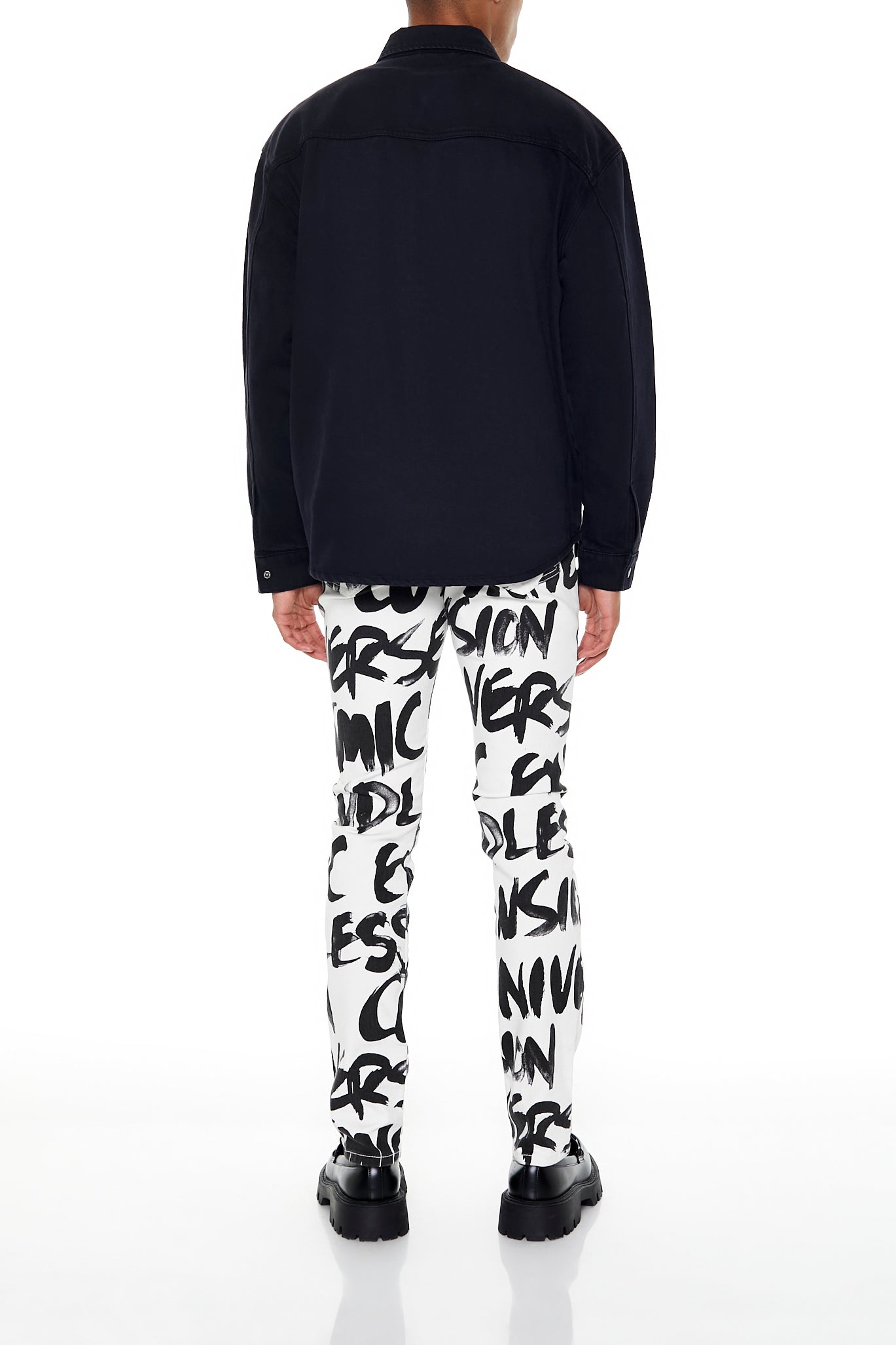 Text Print Skinny Jean