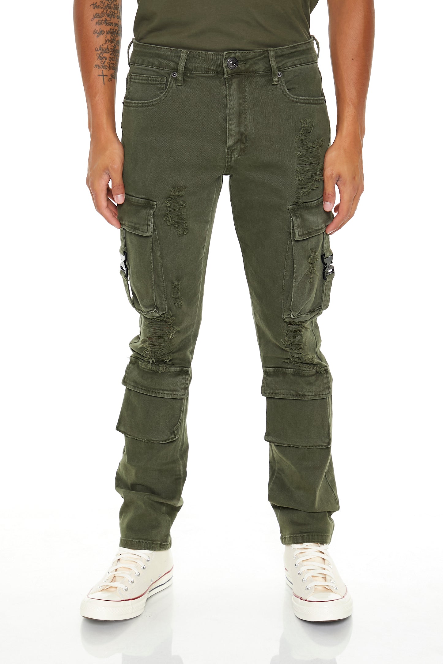 Distressed Utility Cargo Jean