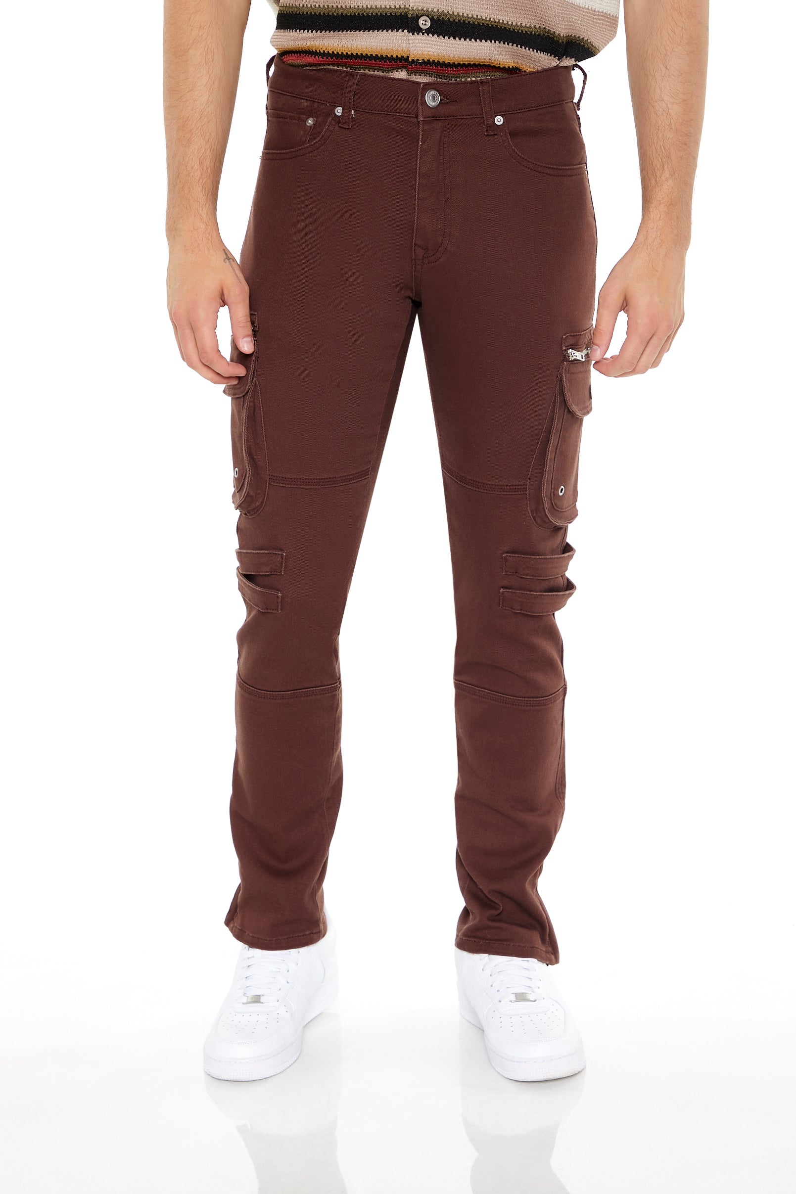 Jean cargo utilitaire mince