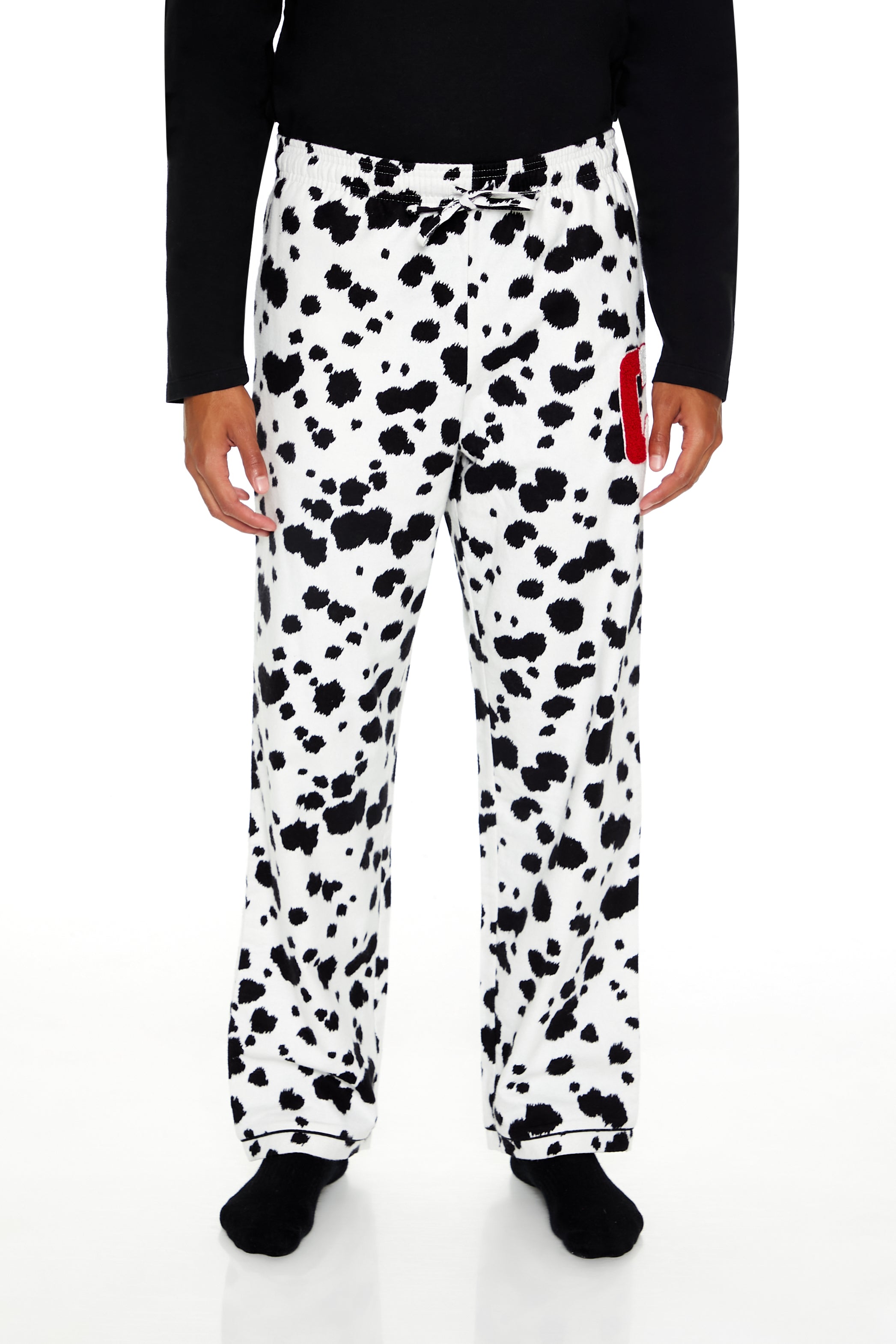 Disney Villains Dalmatian Chenille Patch Pajama Pant