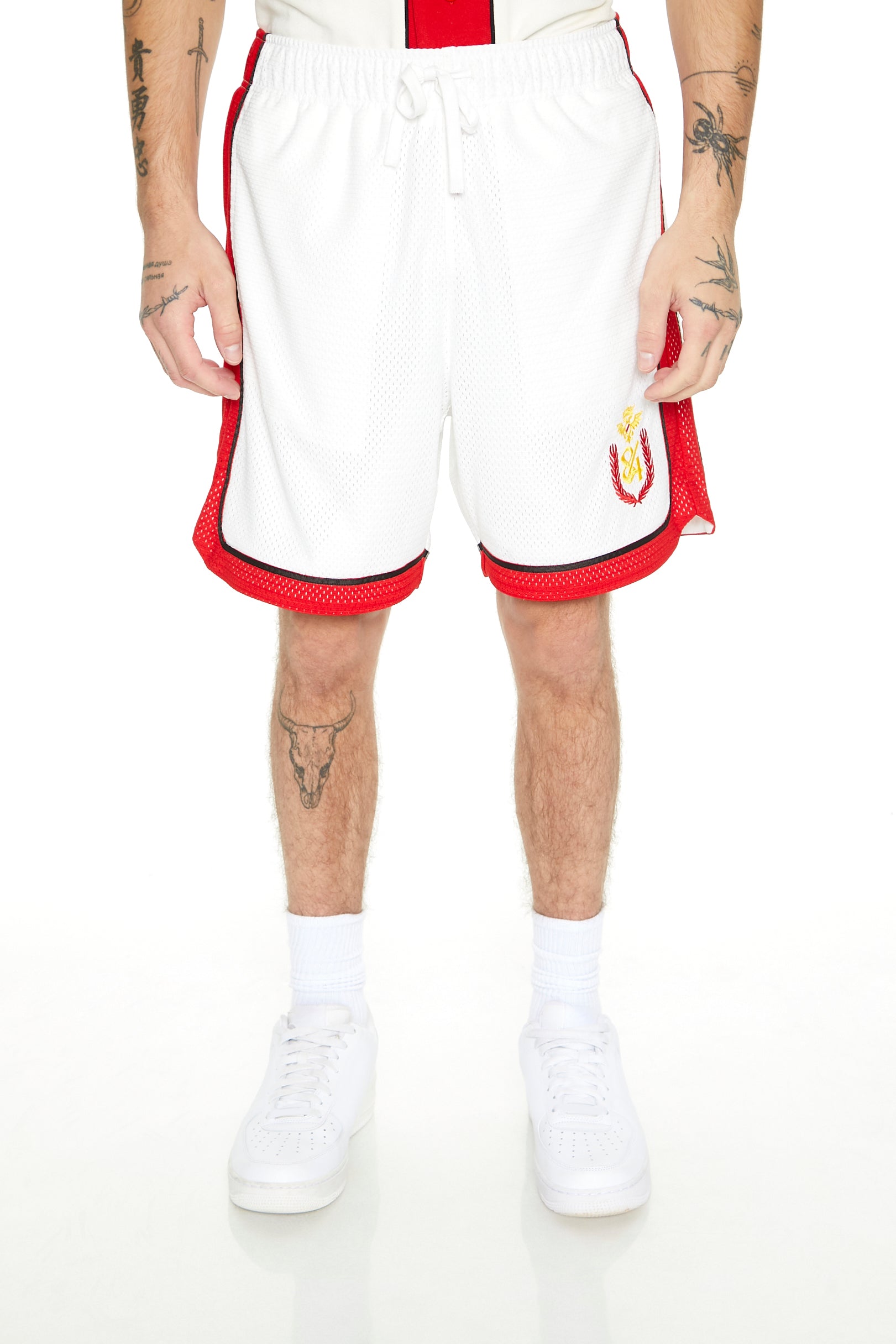 Short de basketball avec motif brodé 84