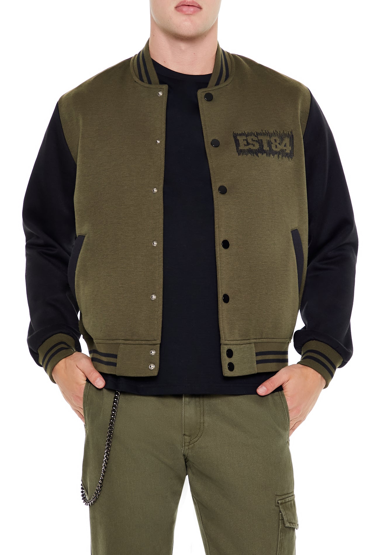 Blouson aviateur avec motif brodé EST84