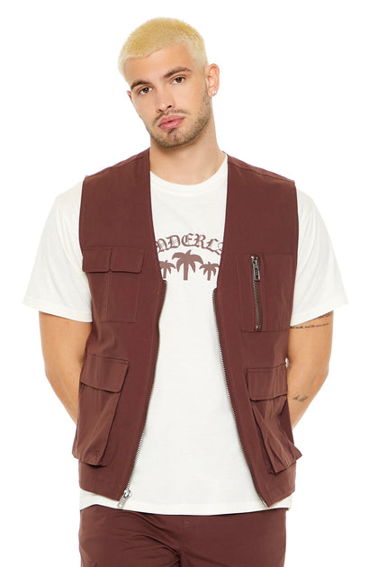 Zip-Up Cargo Vest