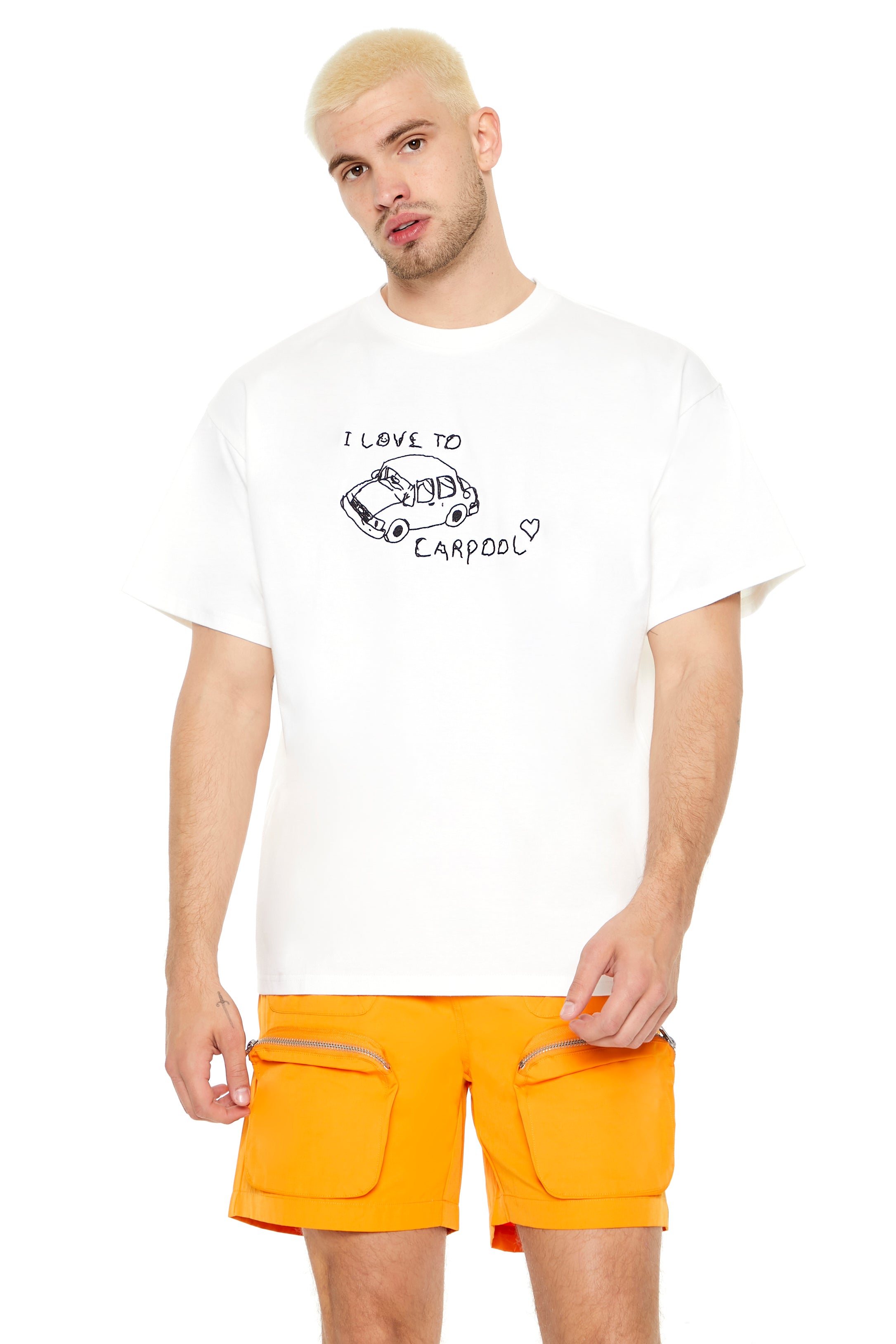 I Love to Carpool Embroidered T-Shirt