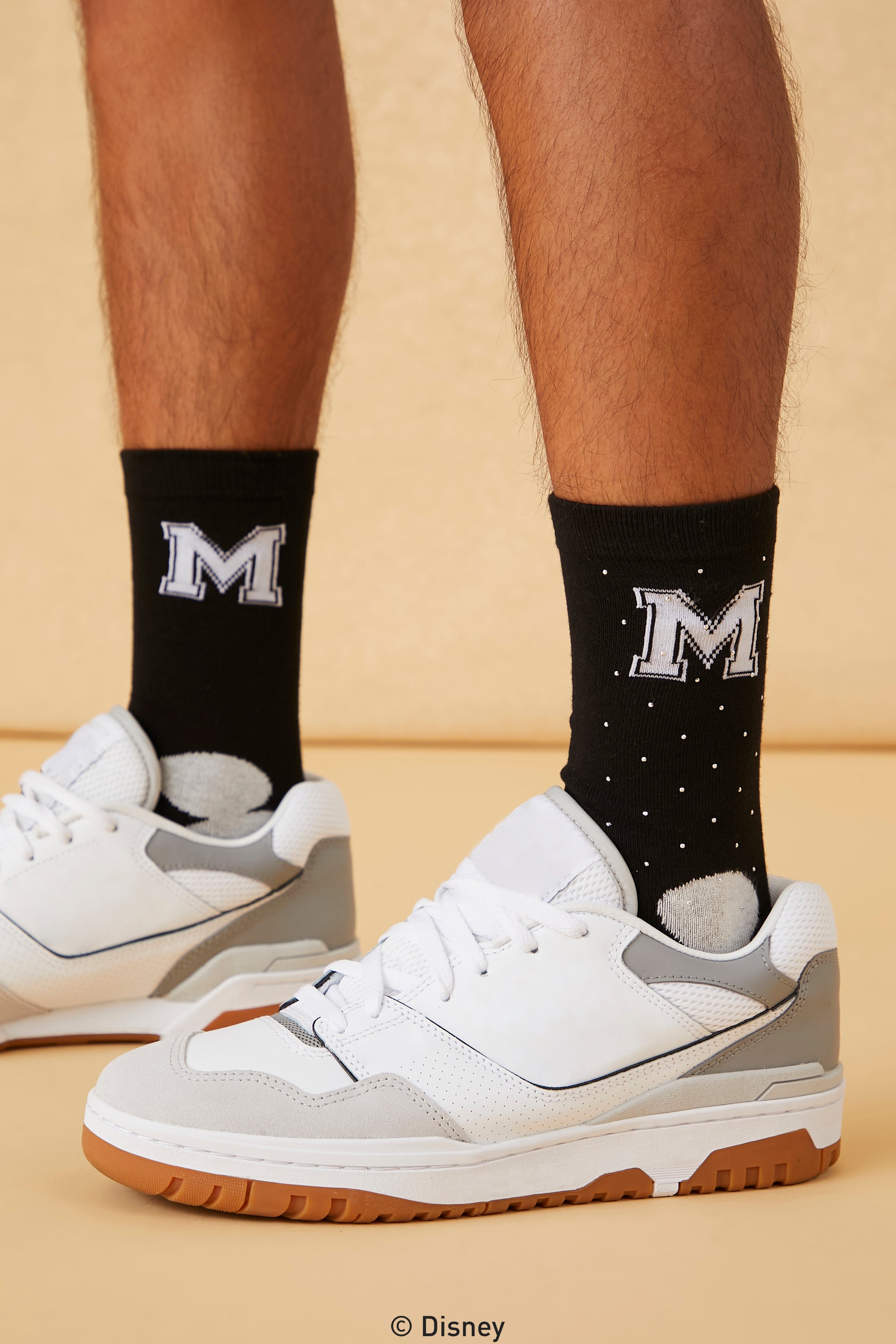 Disney Mickey Mouse Rhinestone Crew Socks