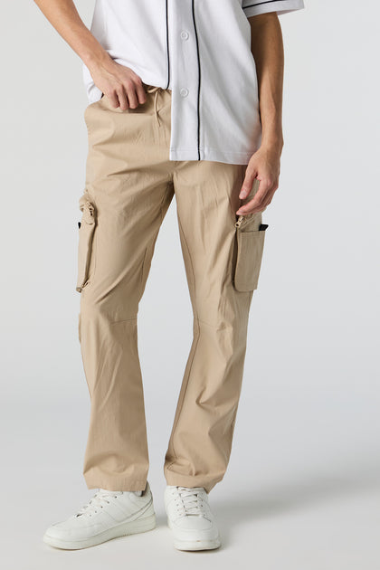 Pantalon cargo avec poches à fermeture à glissière