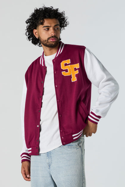 SF Chenille Embroidered Varsity Jacket