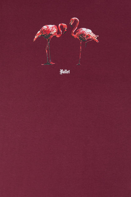 T-shirt à imprimé Flamingo Ballet