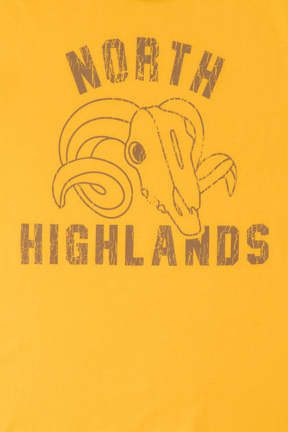 T-shirt à liséré contrastant et imprimé North Highlands
