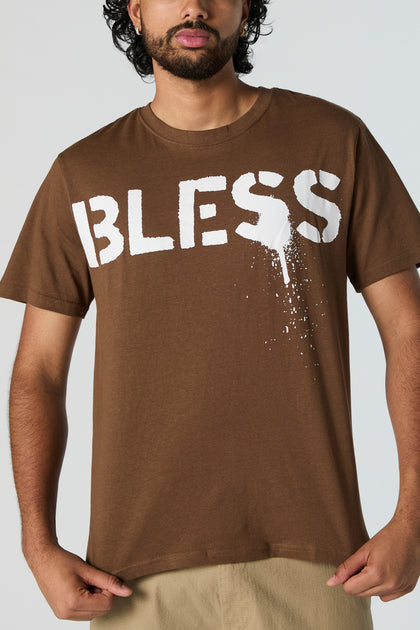 T-shirt à imprimé Bless