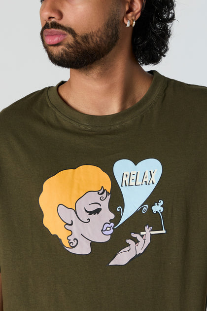T-shirt à imprimé Relax