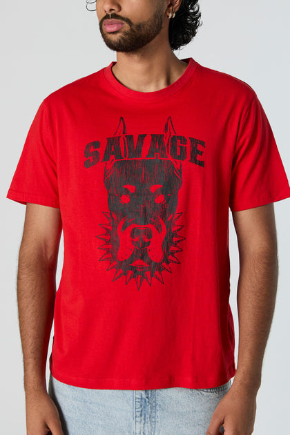T-shirt à imprimé Savage