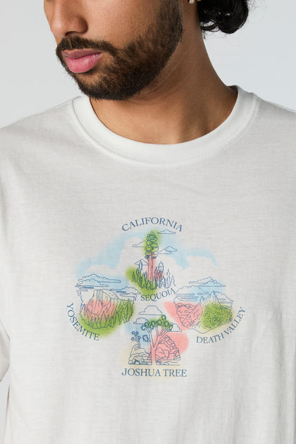 T-shirt à imprimé California