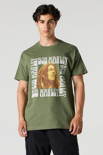 T-shirt à imprimé Bob Marley