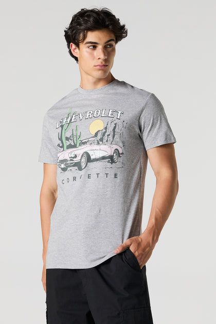T-shirt à imprimé Chevrolet Corvette