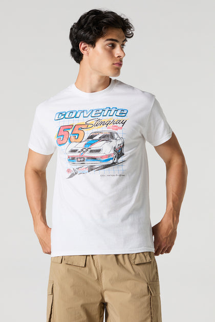 T-shirt à imprimé Corvette Stingray
