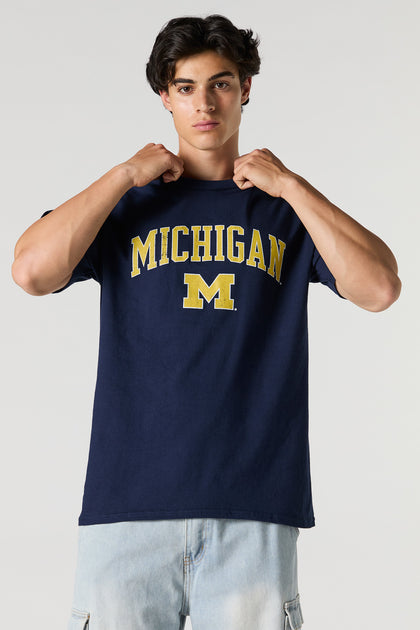 T-shirt à imprimé University of Michigan