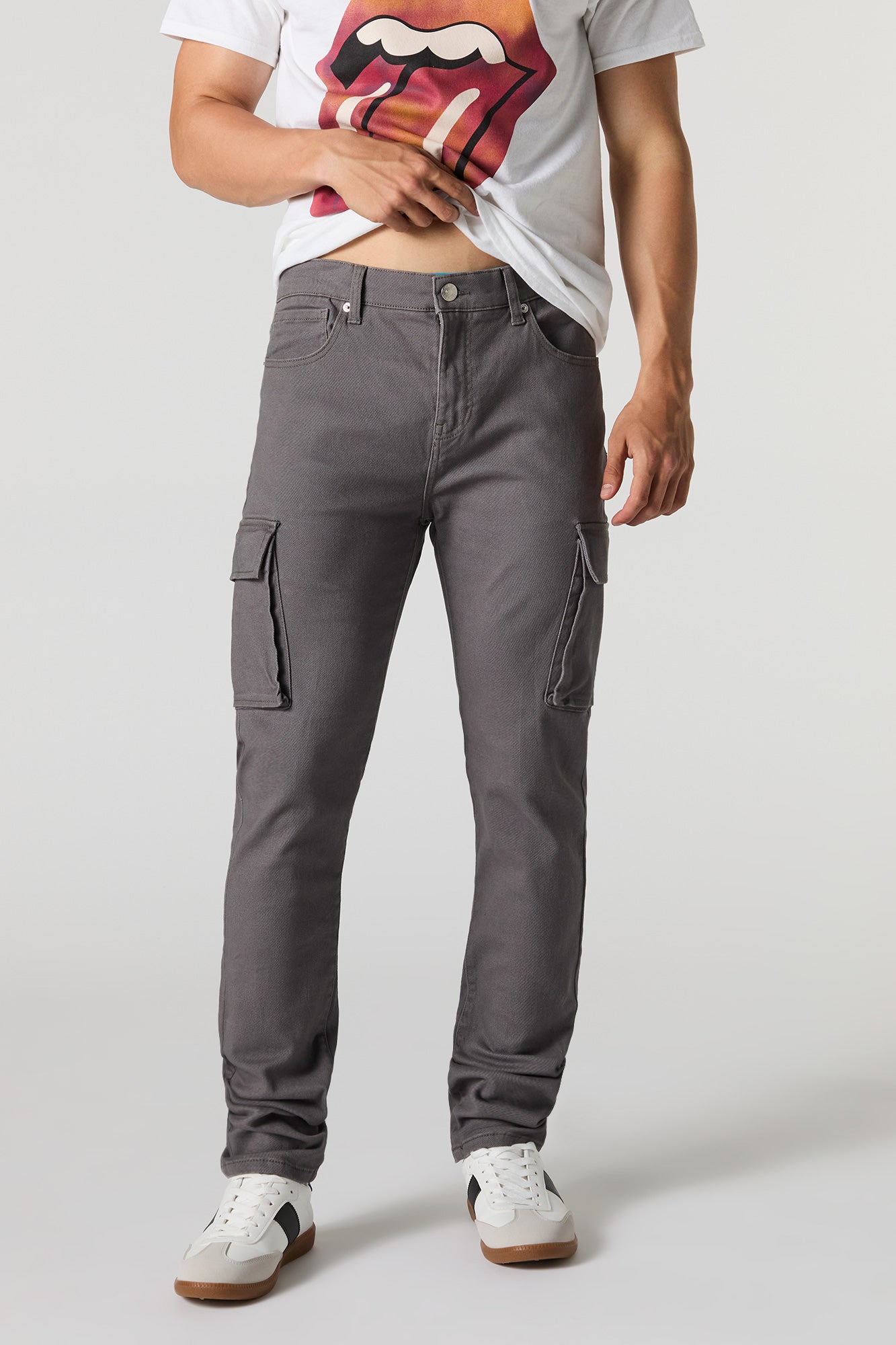 Pantalon cargo ajusté