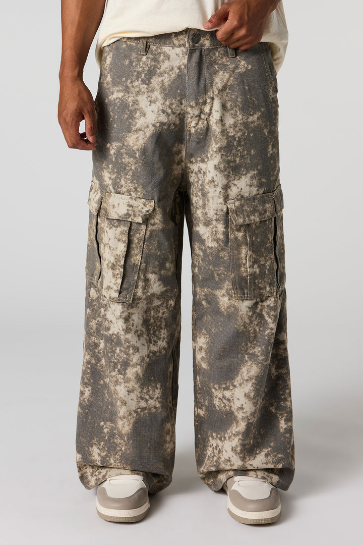 Camo Wide Leg Cargo Pant