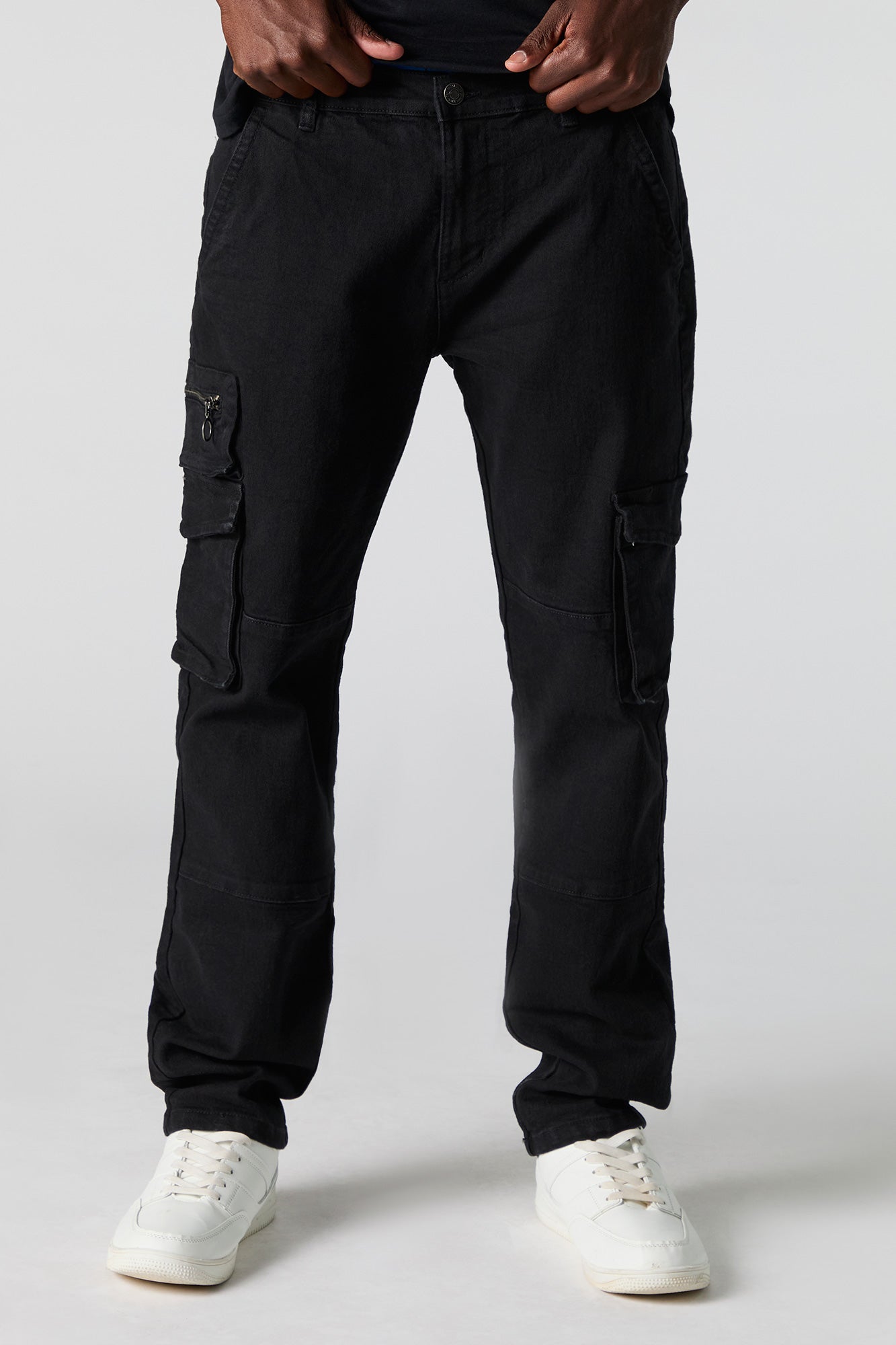 Zip Pocket Slim Cargo Jean