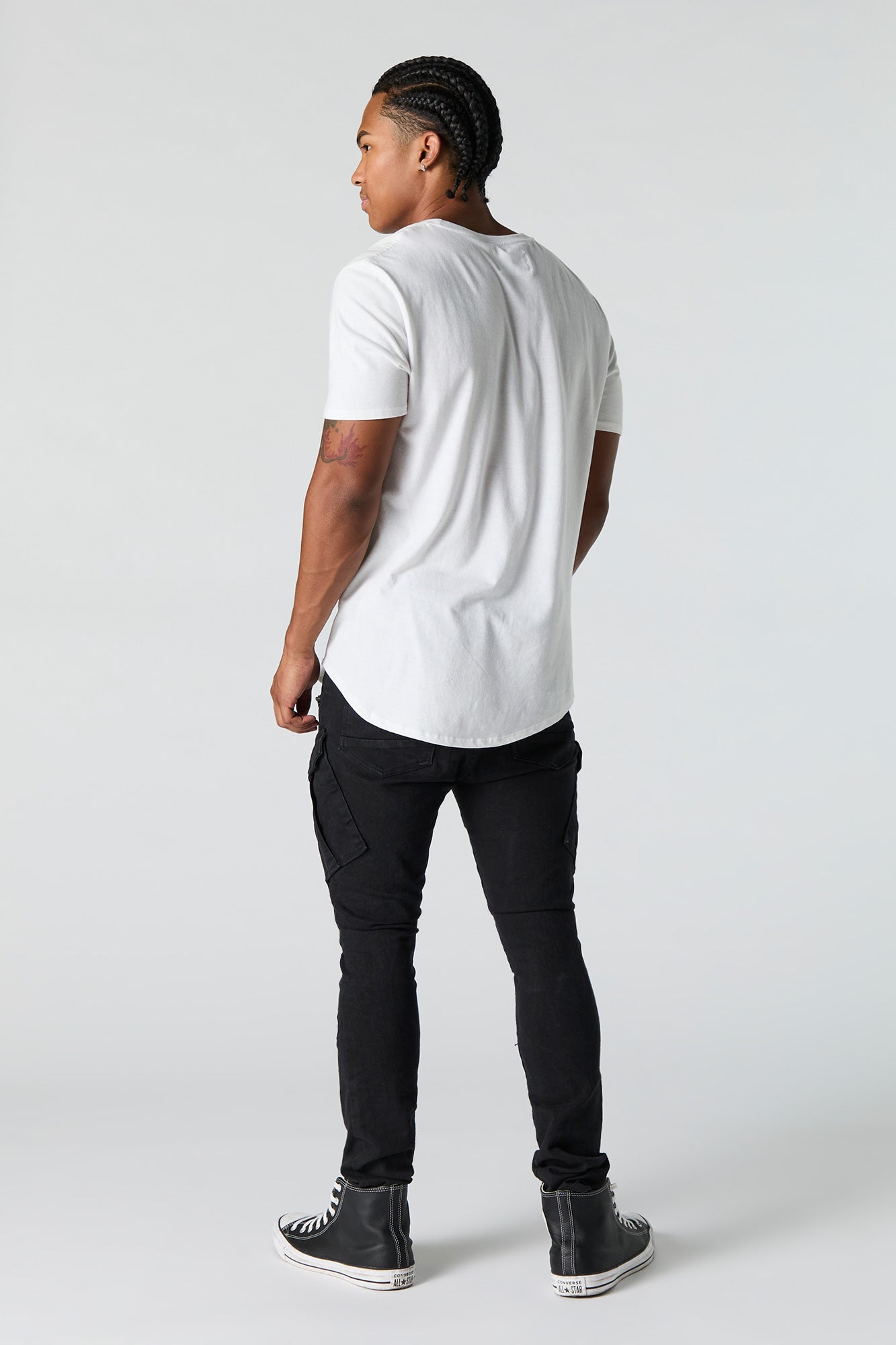 Distressed Cargo Skinny Jean