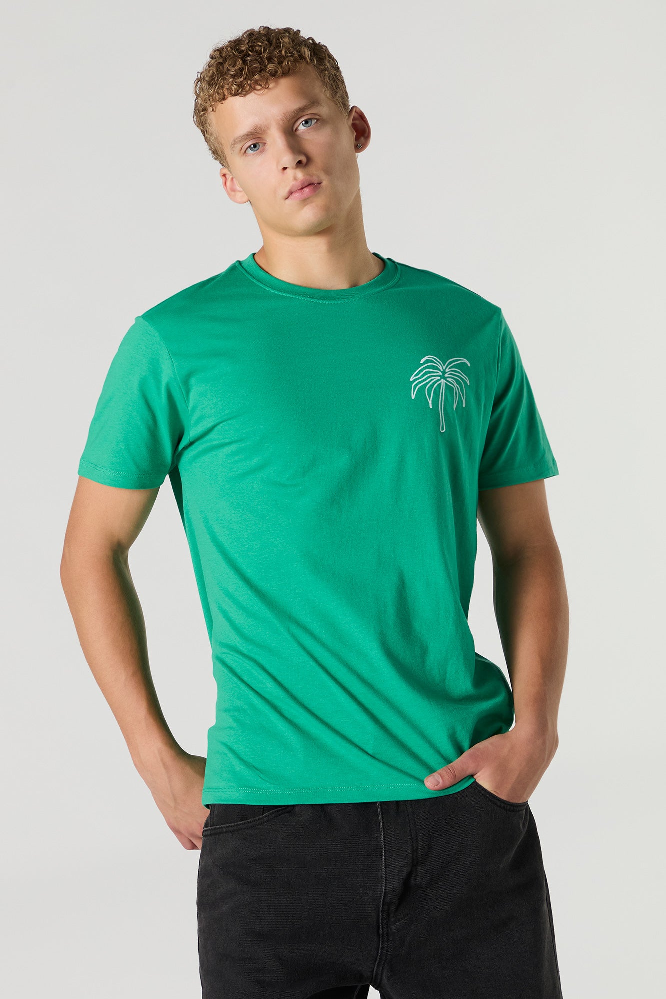 T-shirt à imprimé Palm Tree