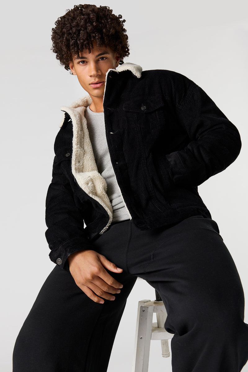 Sherpa Lined Corduroy Jacket