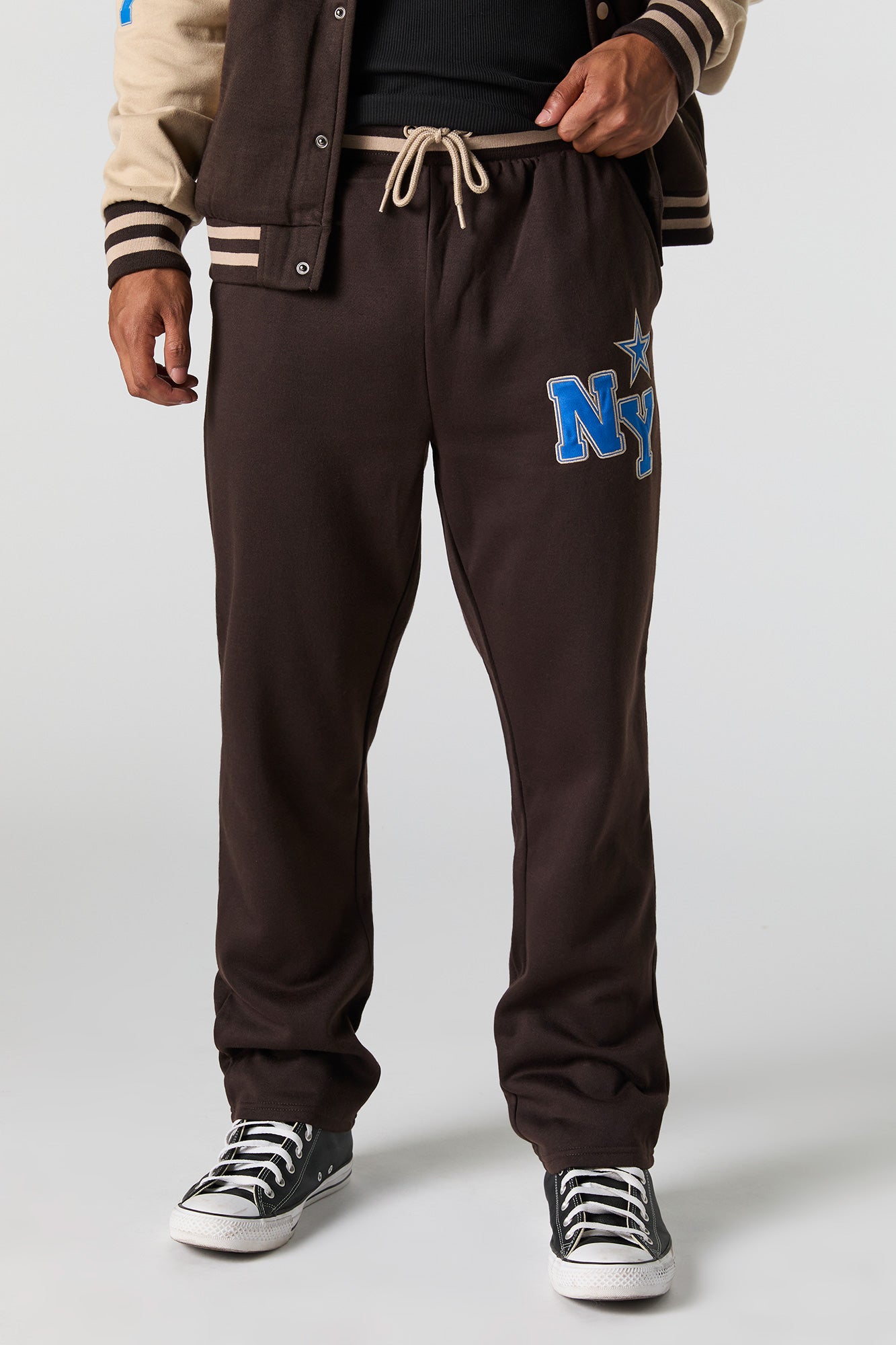 NY Embroidered Fleece Varsity Sweatpant