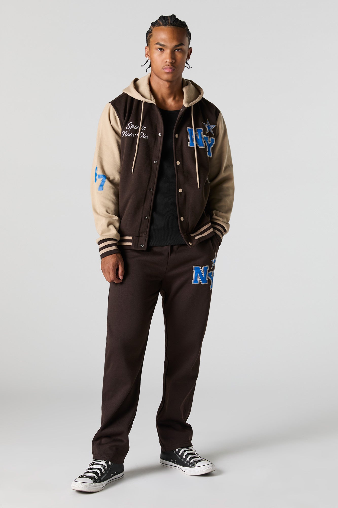 NY Embroidered Fleece Varsity Sweatpant