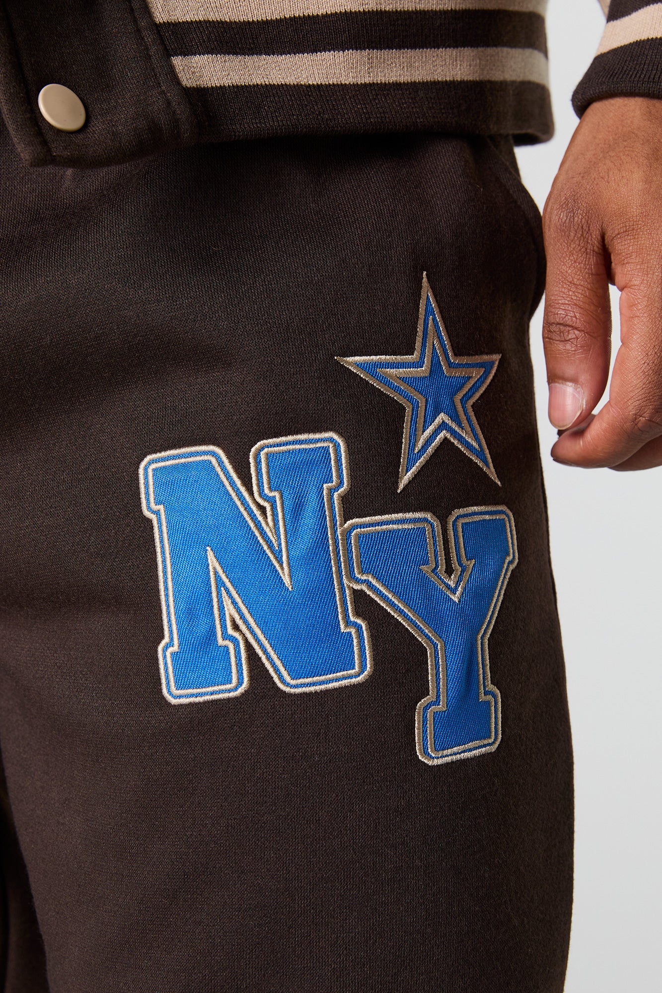 NY Embroidered Fleece Varsity Sweatpant