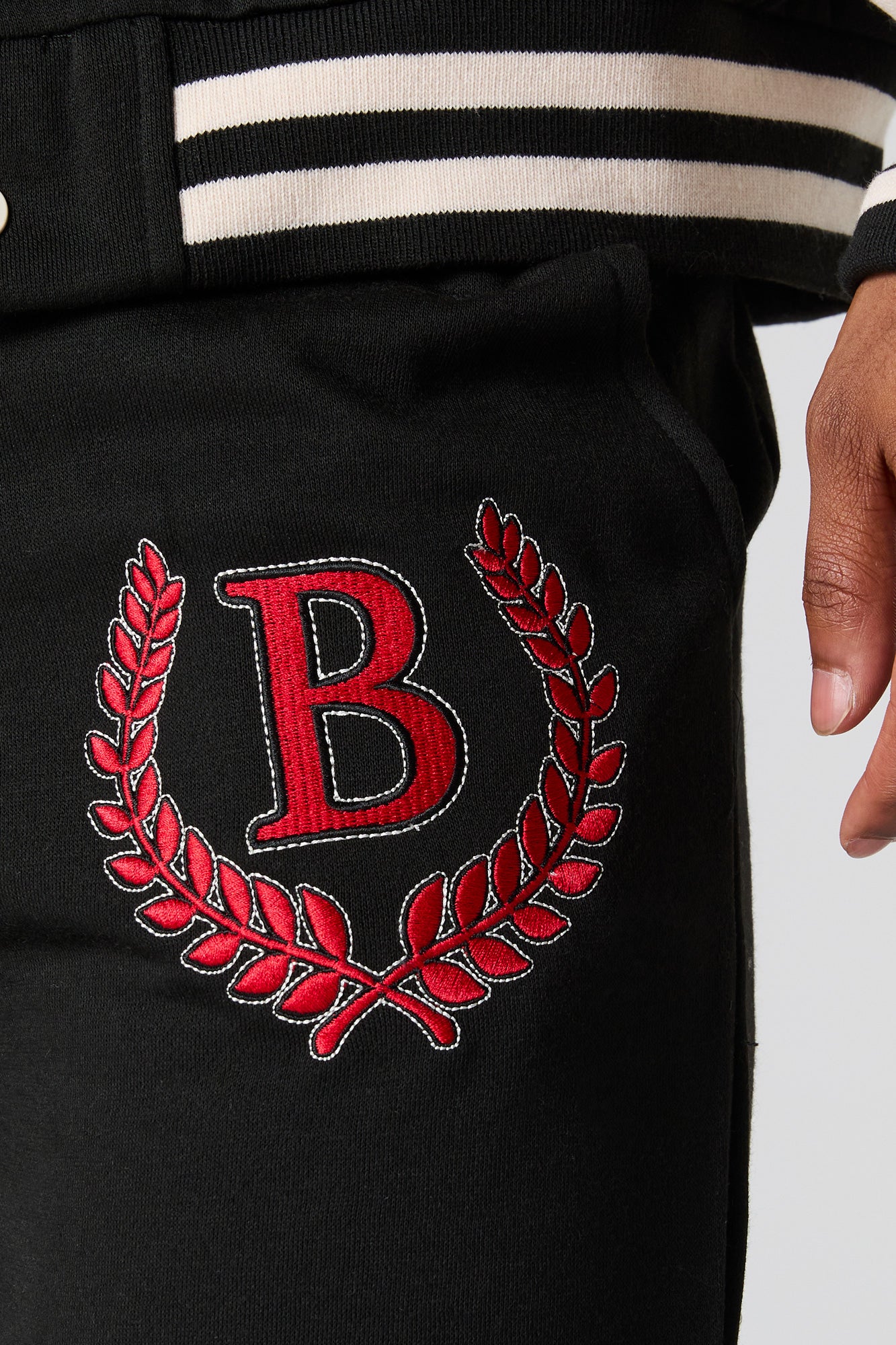 B Embroidered Fleece Varsity Sweatpant