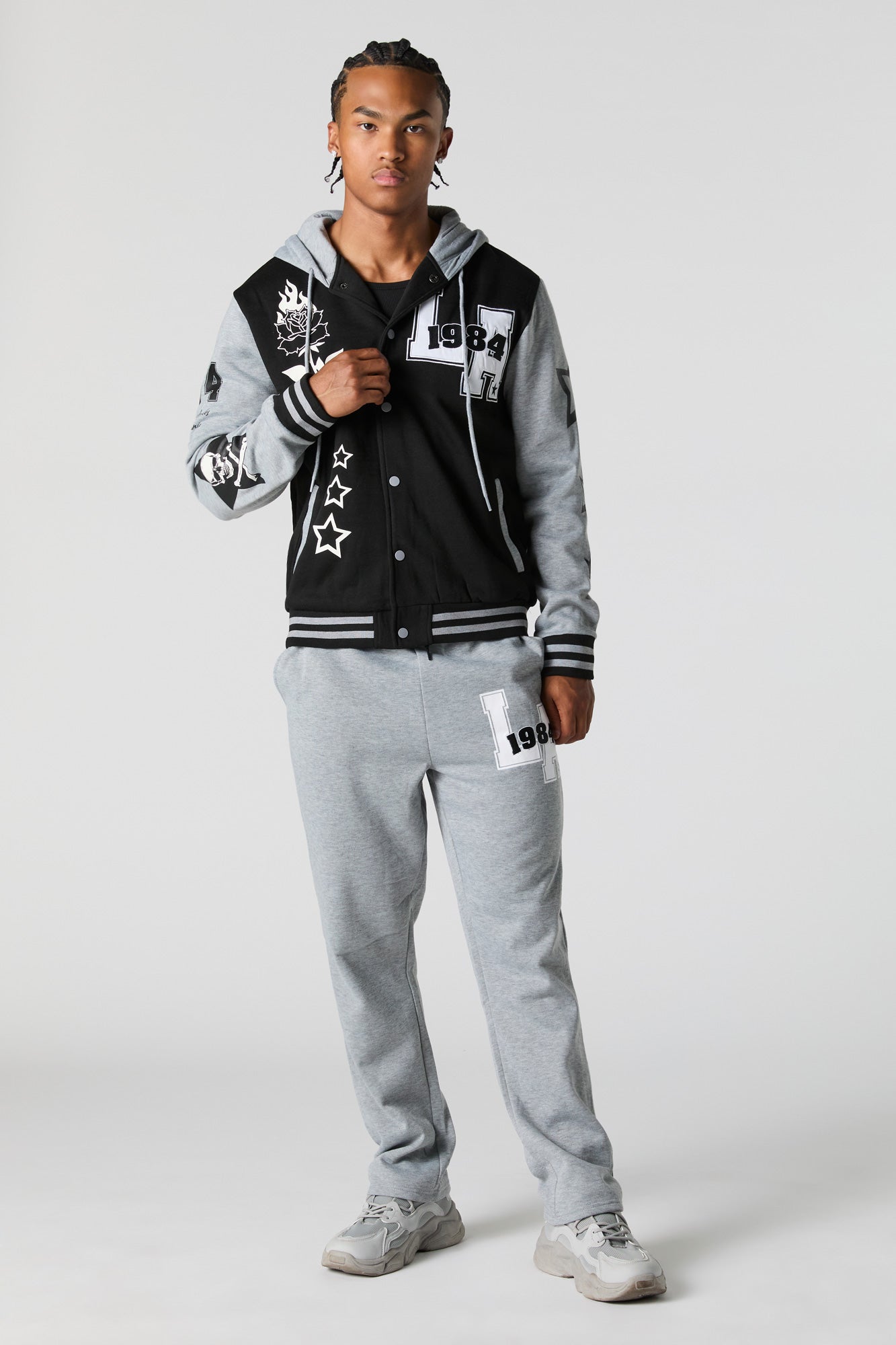 LA Embroidered Fleece Varsity Sweatpant