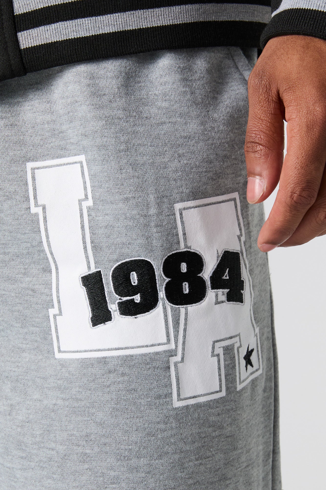 LA Embroidered Fleece Varsity Sweatpant