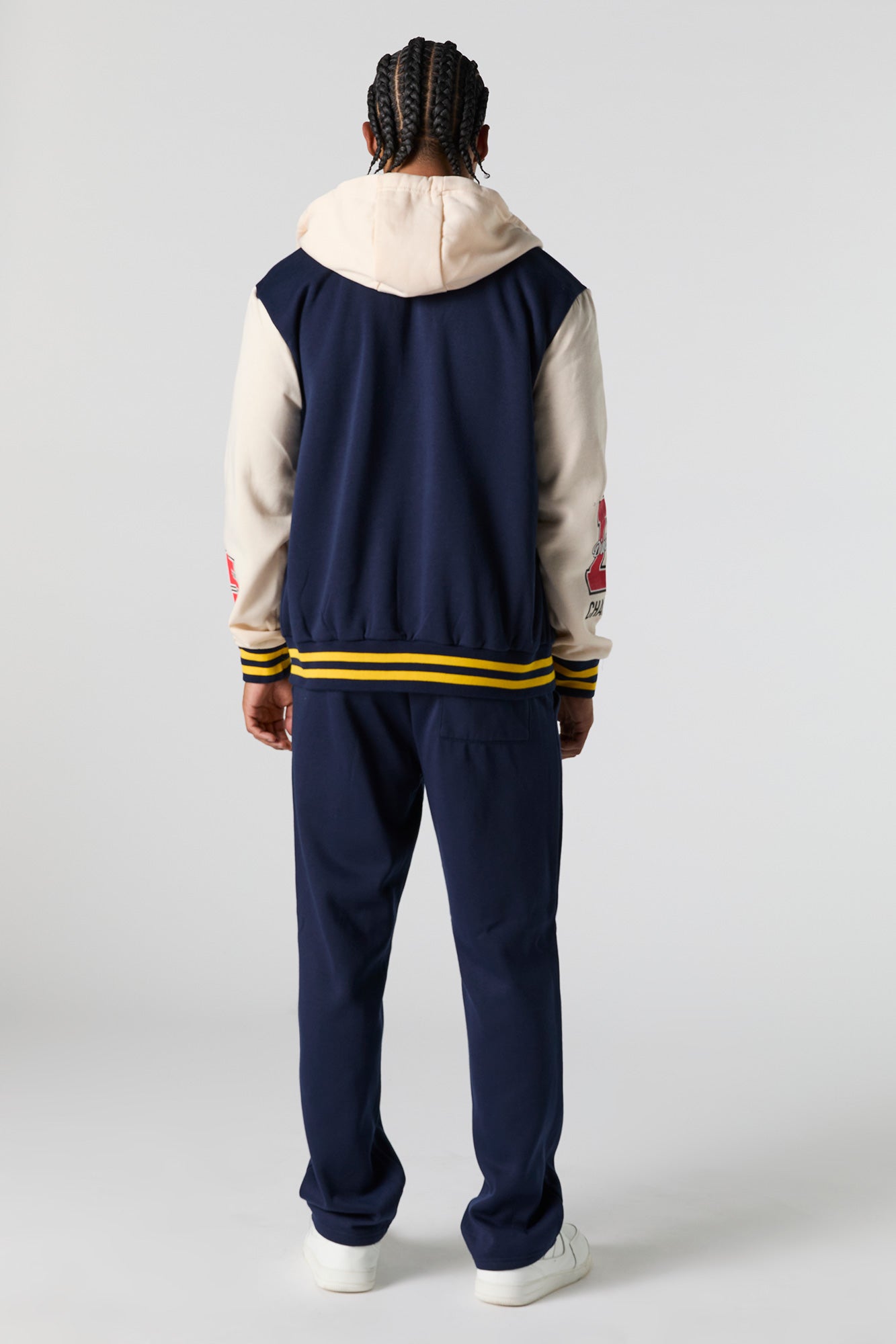 Melted Smiley Embroidered Fleece Varsity Sweatpant