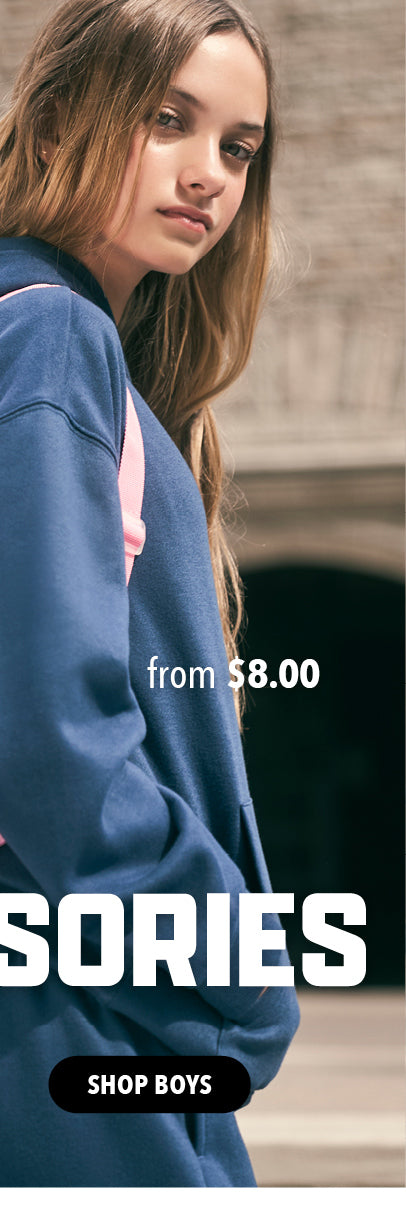 Accessories from 2 for $12. Shop Boys. 