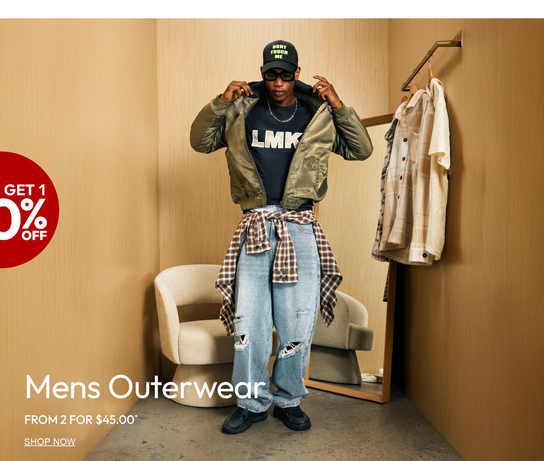 Buy 1 Get 1 50% Off. Men's Outerwear from 2 for $45.00. Shop Now.