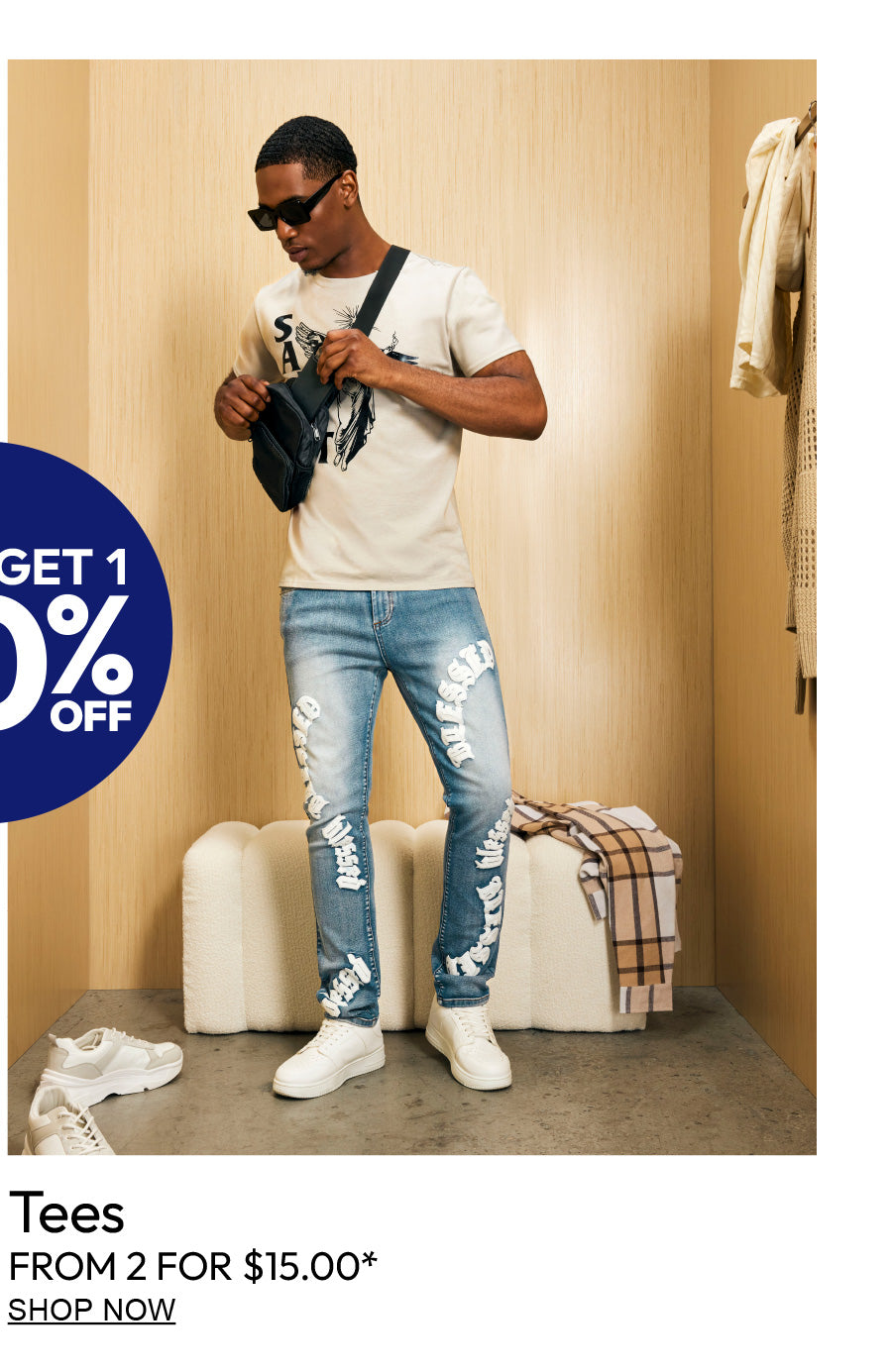 Buy 1 Get 1 50% Off. Men's tees from 2 for $15.00. Shop Now.