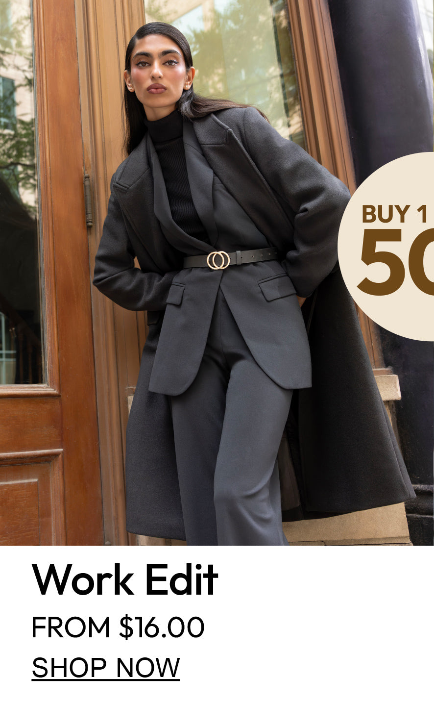Forever 21 | Buy 1 Get 1 50% Off. Work Edit from $16.00.
