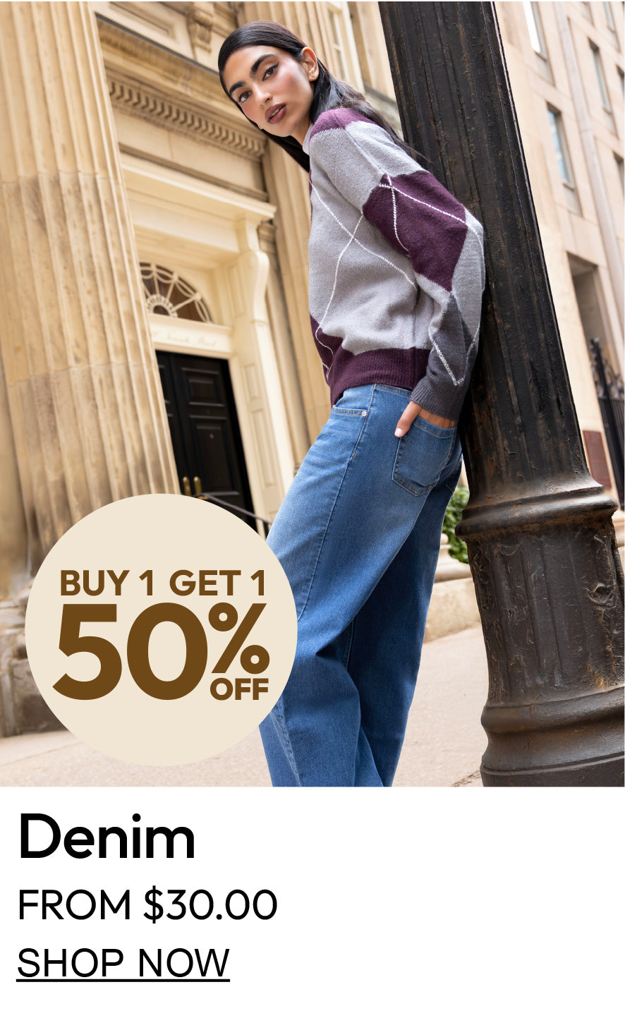 Forever 21 | Buy 1 Get 1 50% Off. Denim from $30.00.