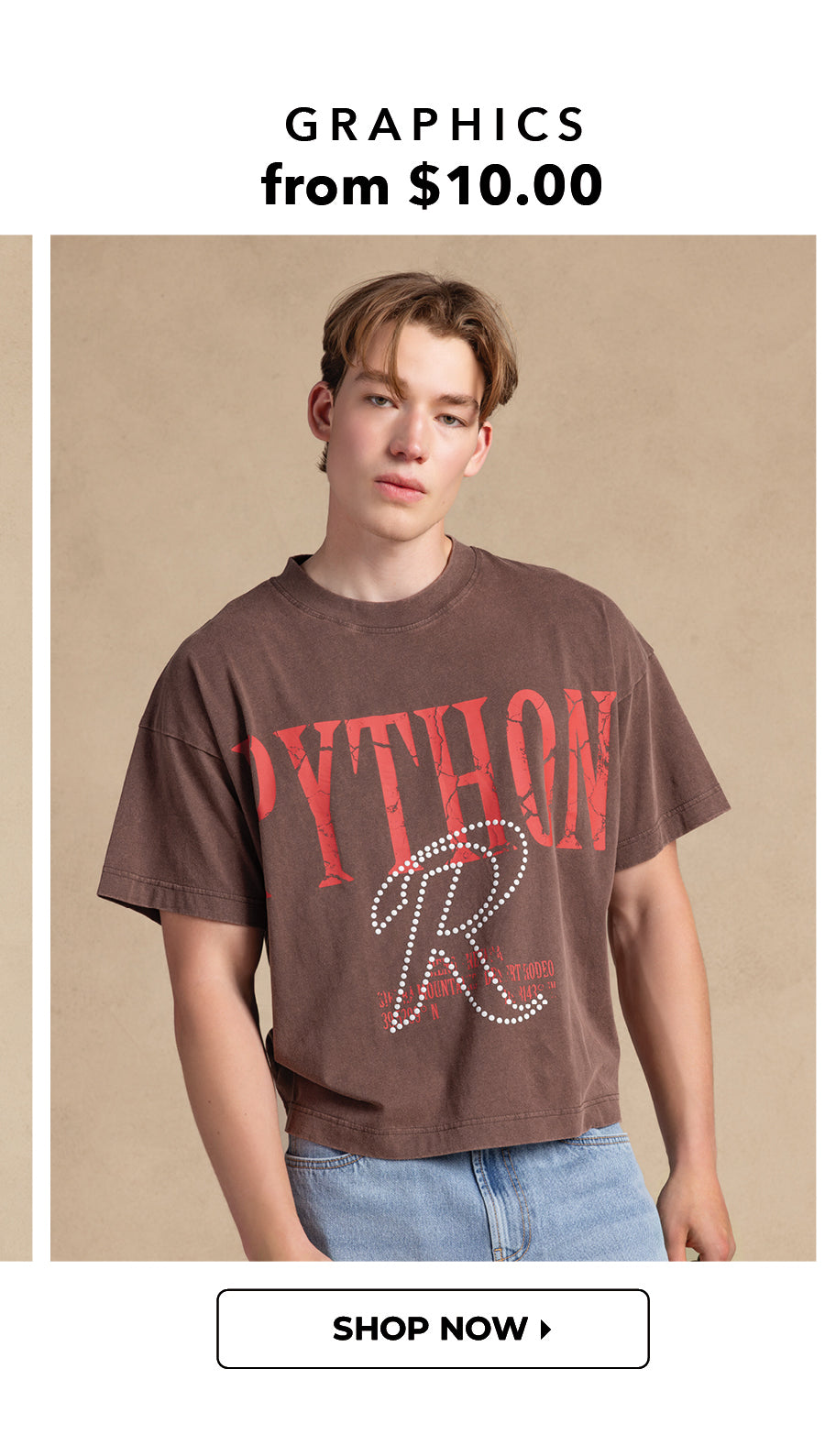 Buy 1 Get 1 50% Off. Shop Men's Graphics from $10.00. 