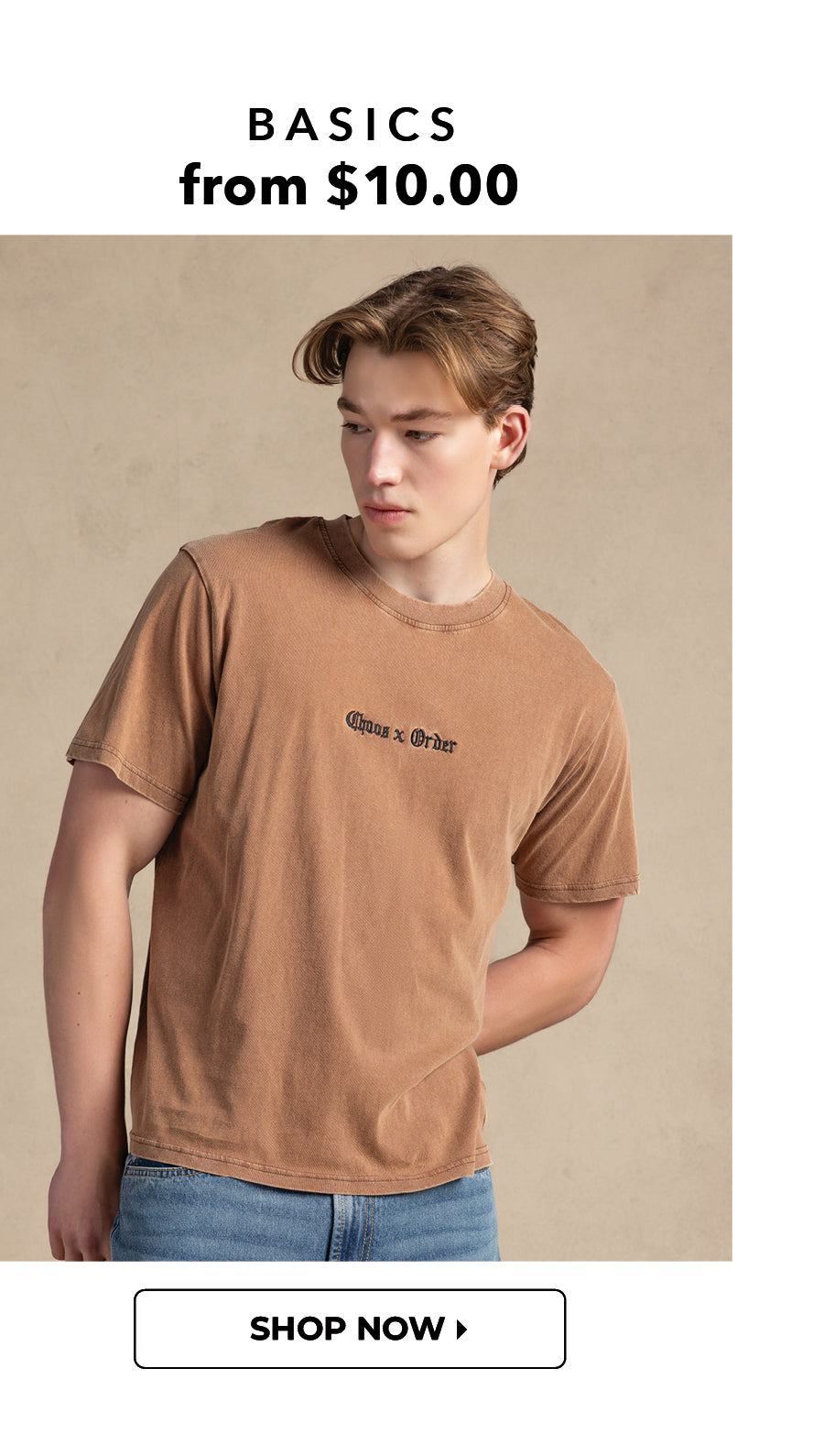 Buy 1 Get 1 50% Off. Shop Men's Basics from $10.00. 