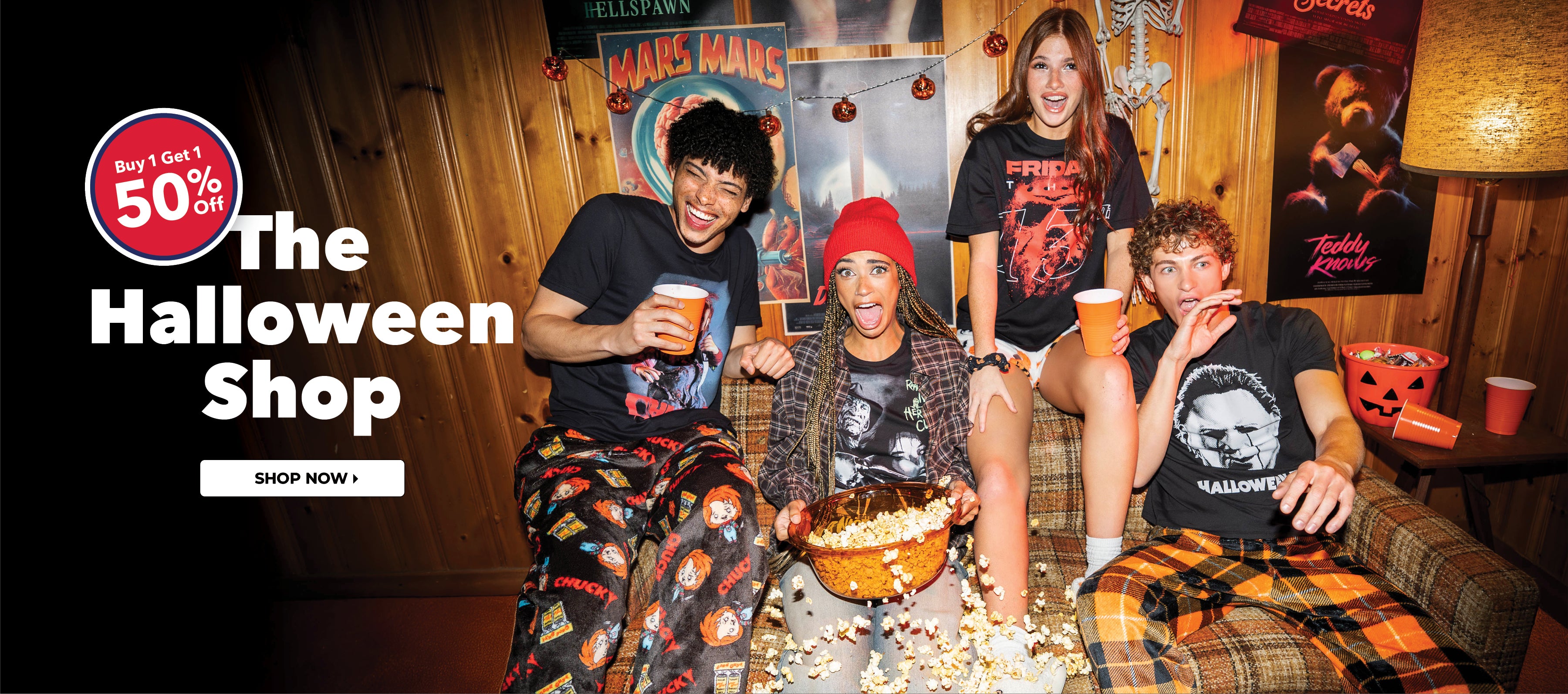 Buy 1 Get 1 50% Off. The Halloween Shop. Shop Now. 