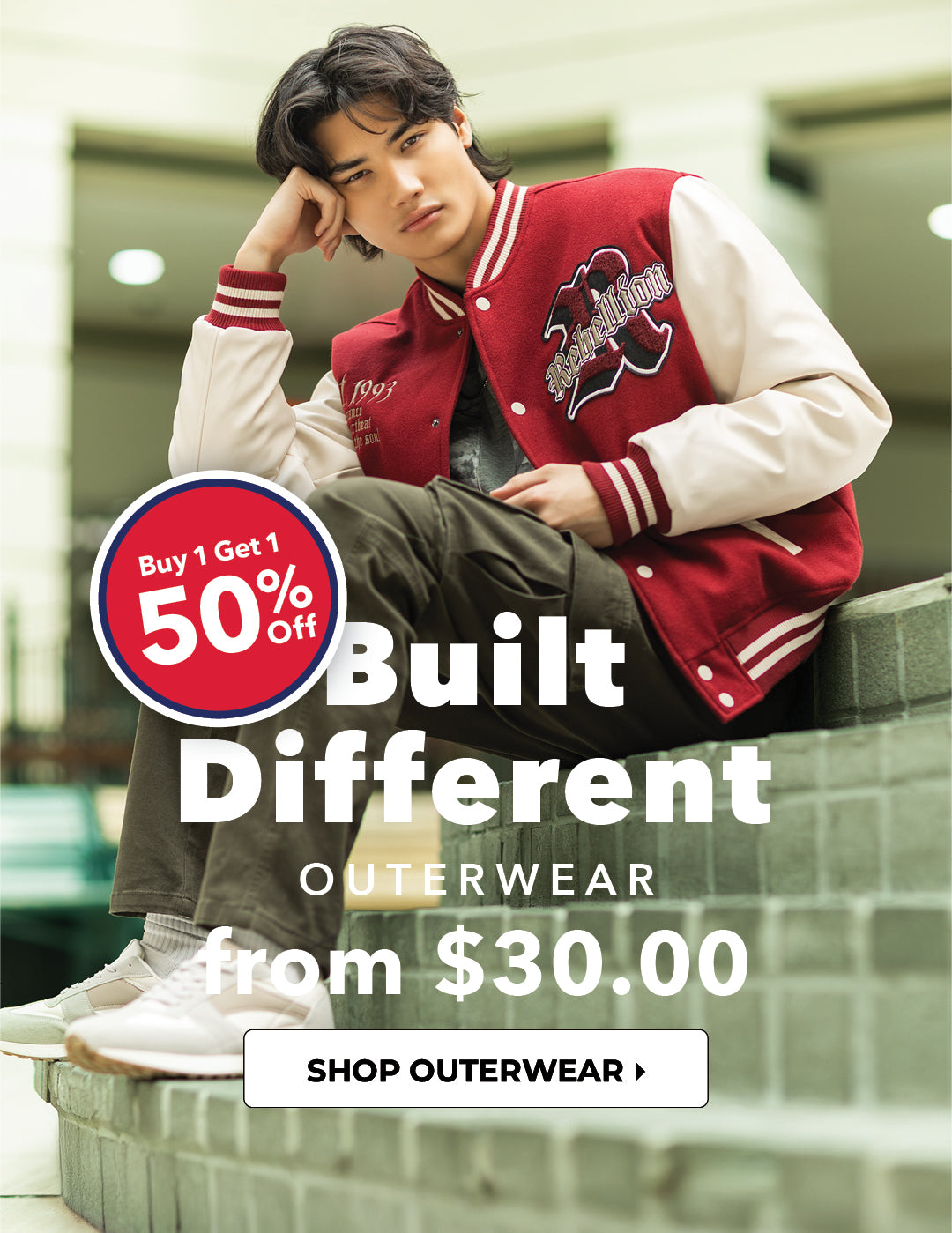 Buy 1 Get 1 50% Off. Built Different. Shop Men's Outerwear from $30.00. 
