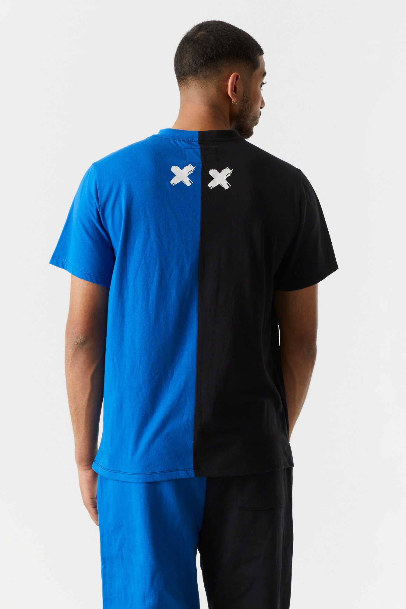 Spliced Kanji Bear Graphic T-Shirt