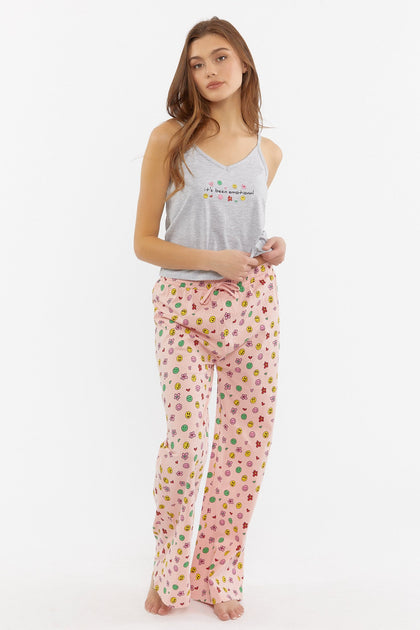 It's Been Emotional Graphic Tank and Pant 2-Piece Pajama Set