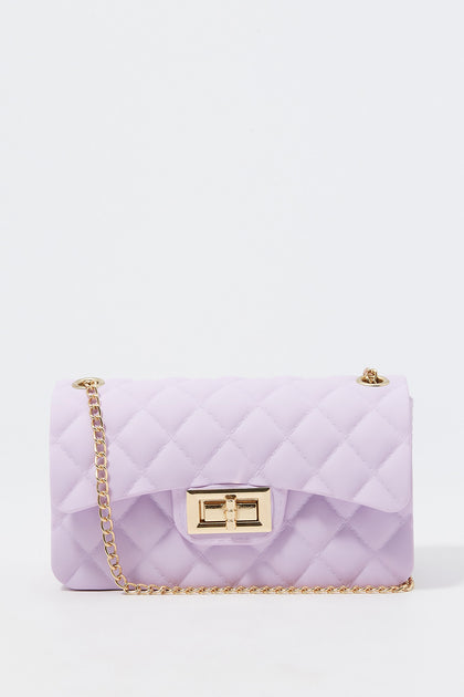 Quilted Jelly Cross-Body Bag